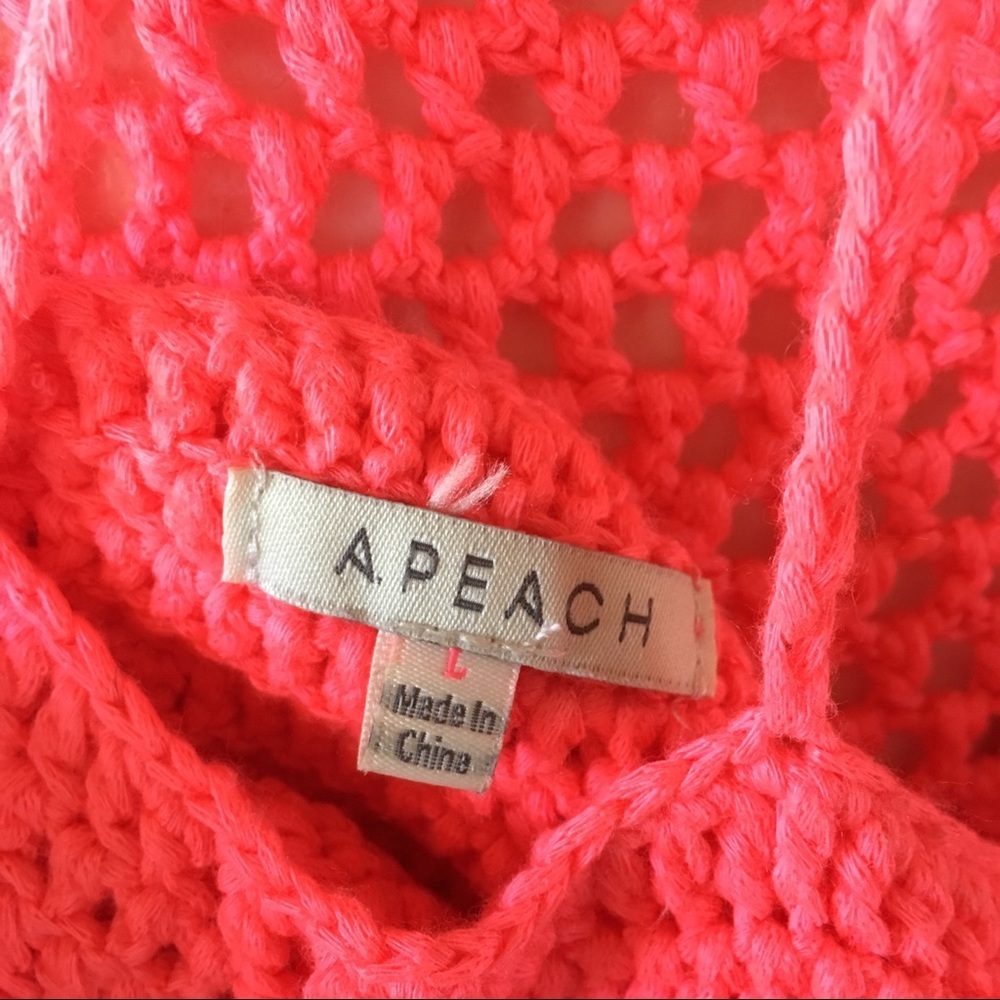 A.Peach Knit Racerback Top - Picture 6 of 6